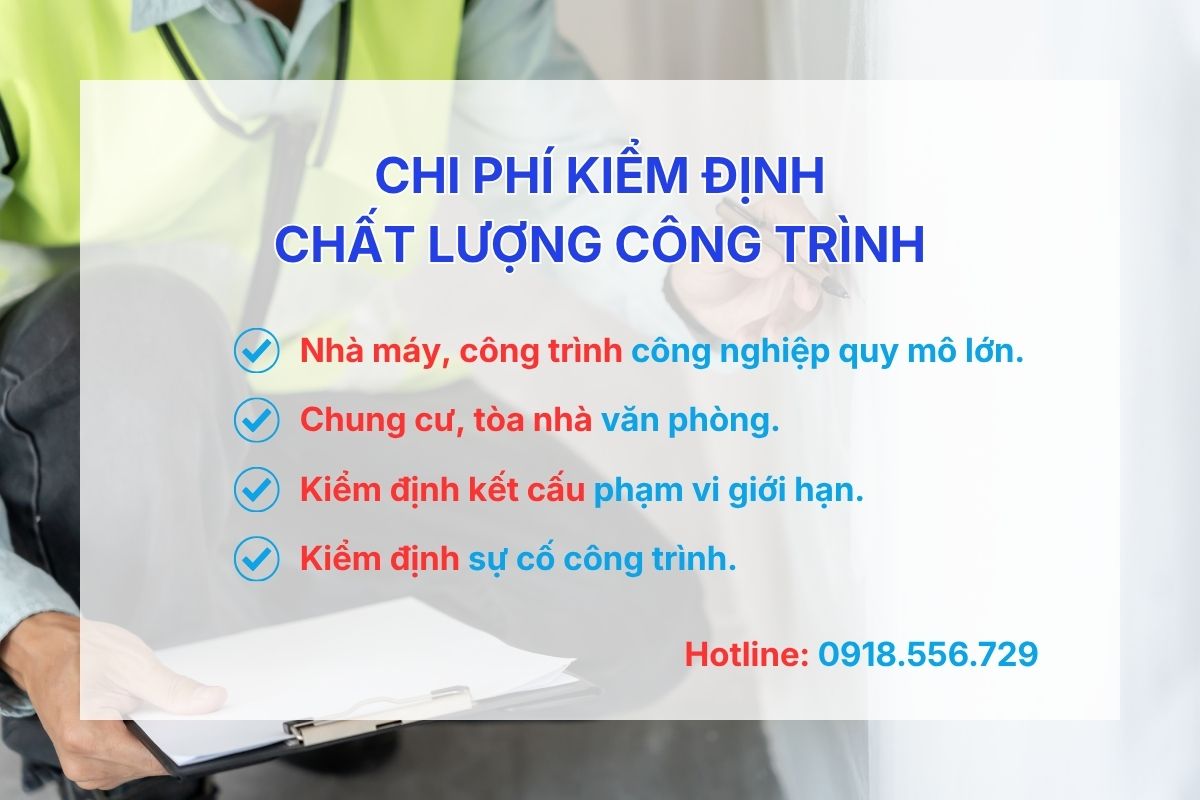 Chi phí kiểm định chất lượng công trình