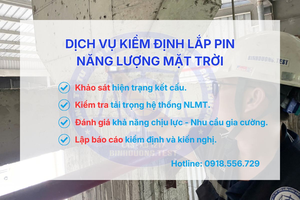 Kiểm định lắp pin NLMT