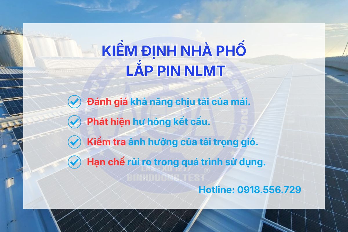 Kiểm định nhà phố lắp pin năng lượng mặt trời