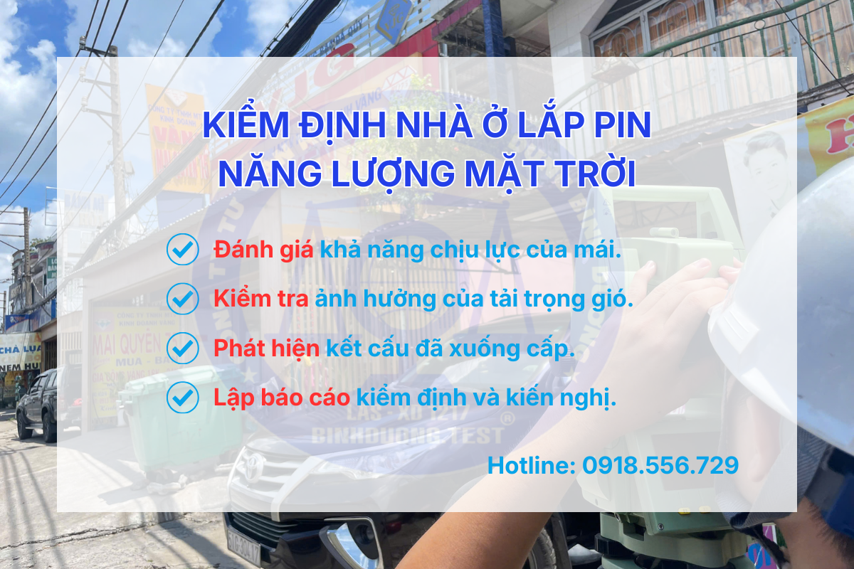 Kiểm Định Nhà Ở Lắp Pin Năng Lượng Mặt Trời