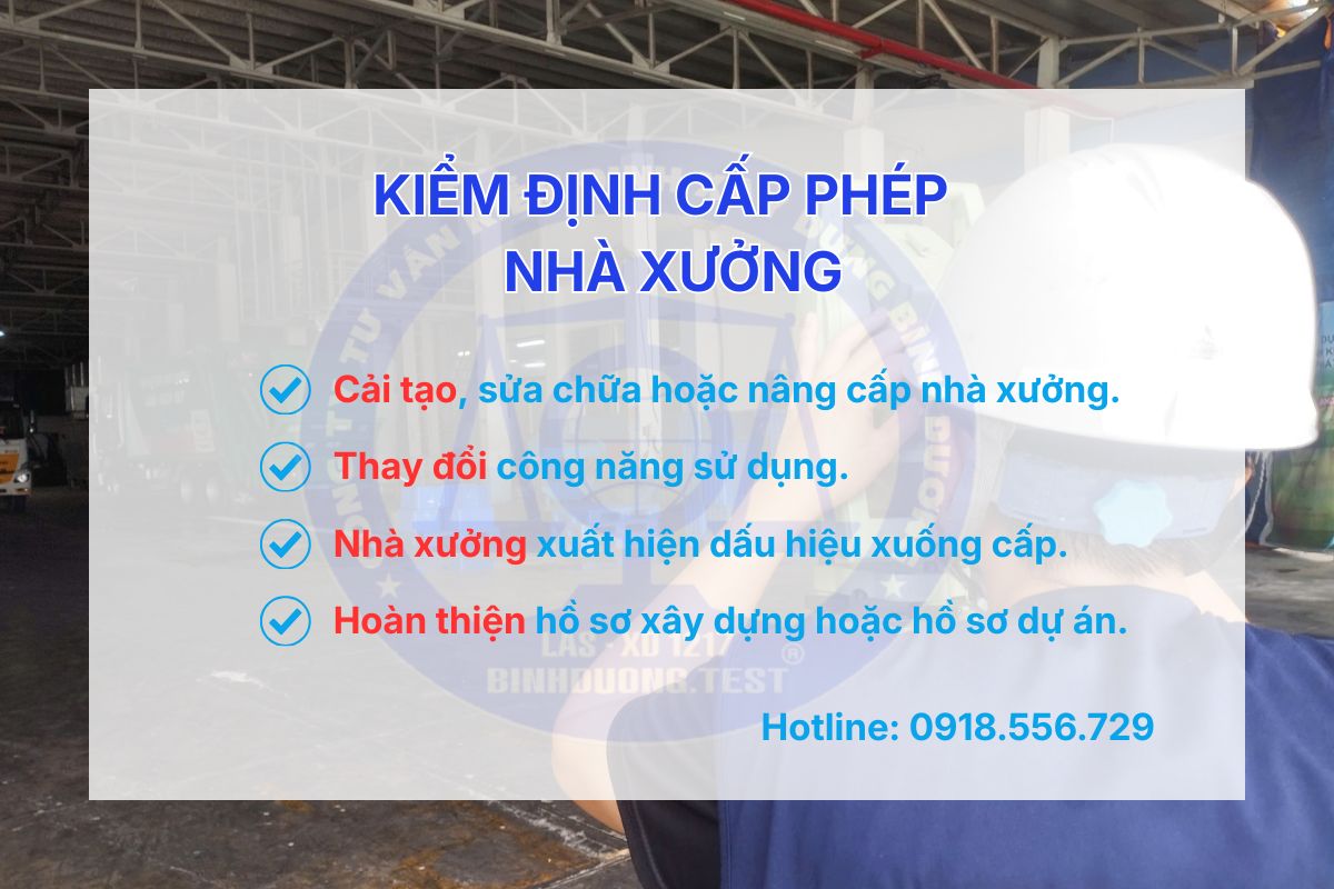 Kiểm Định Cấp Phép Nhà Xưởng